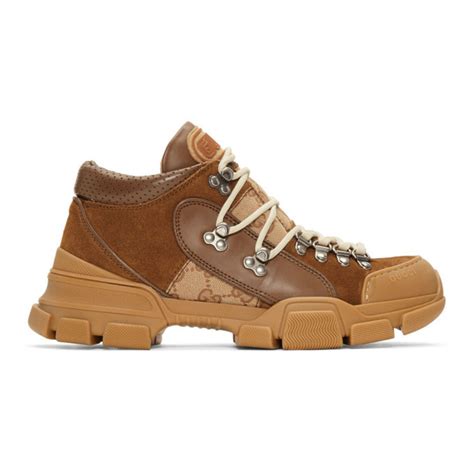 gucci flashtrek sneaker brown|Gucci flashtrek sneakers cheap.